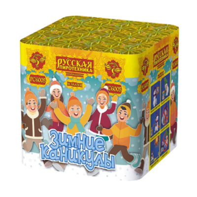 Зимние каникулы 36 Батарея салютов купить в Ярославле | yaroslavl.salutsklad.ru