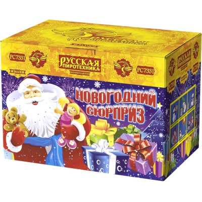 Новогодний сюрприз New Батарея салютов купить в Ярославле | yaroslavl.salutsklad.ru