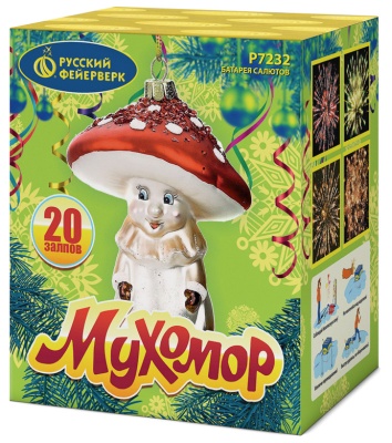 Мухомор Батарея салютов купить в Ярославле | yaroslavl.salutsklad.ru